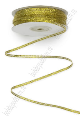 Лента парча 3 мм*90 ярд (SF-1792) золото
