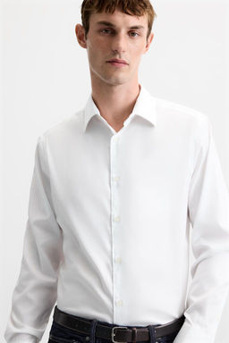 TEXTURED TWILL SHIRT - Zara фото 5