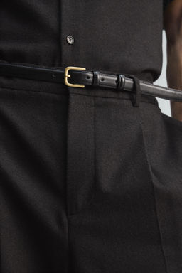 LIMITED EDITION WOOL BLEND TROUSERS WITH PLEATS - Zara фото 4