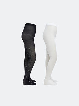 ?nce K?z ?ocuk K?lotlu ?orap 2li