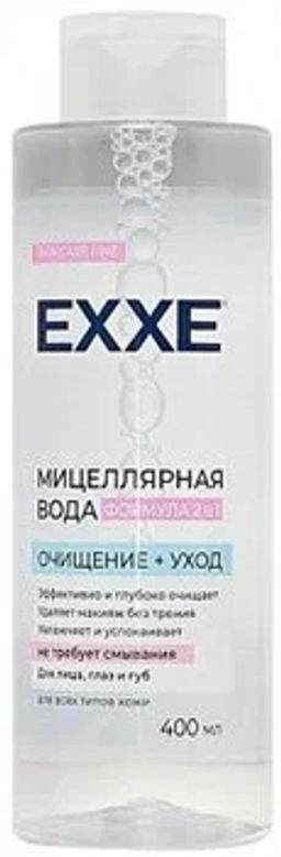 EXXE д/лица мицеллярная вода 400мл "Очищение+уход"