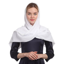 Палантин 193 х 75 см, цвет молочный - Мастерская ПОКРОВ фото 3