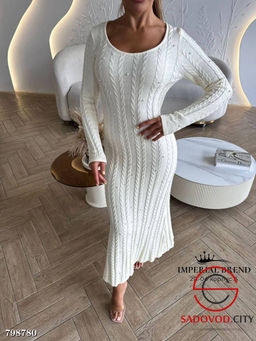 Платье вязаная оверсайз