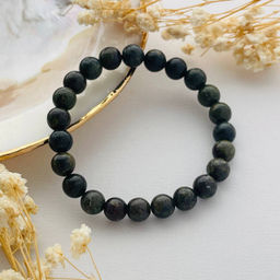 Браслет из зеленой Яшмы (Кровь дракона) 18,5 см