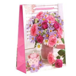 Цена за 12 шт. Пакет подарочный 18х24х7см / 466S /уп 12/1500/ микс - ГалеонТрейд фото 4