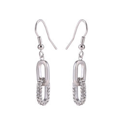 Серьги из металла серебристого цвета