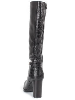 X655-G1514RM N969 BLACK Сапоги зимние женские (натуральная кожа, натуральная байка, натуральный мех)