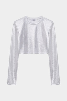 Лонгслив укороченный с подплечниками - Mollis фото 5