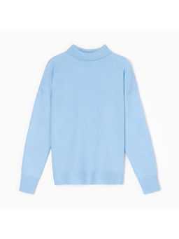 Джемпер женский вязаный MINAKU: Knitwear collection, голубой, размер 50-52