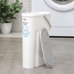 Контейнер для стирального порошка, 5 л, 11×24.6×32 см, серый