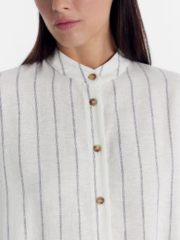 Платье женское светло-молочное в полоску полоска на св.молочном 152627