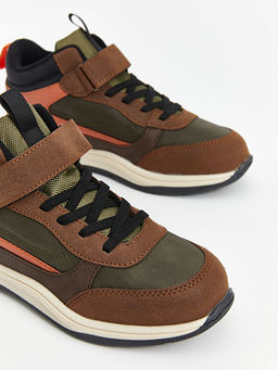 Renk Bloklu Ba?c?k ve C?rt C?rtl? Erkek ?ocuk Spor Ayakkab? - Waikiki фото 3