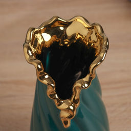 Ваза «Икер», 19×9 см, керамика, зелёная