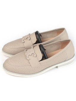 06-PDJ72-2 GRAY/GREEN Туфли женские (натуральная кожа) - Фабричный китай фото 4