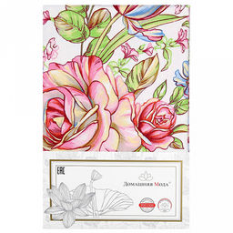 Дорожка столовая, сервировочная 50х180см "Нежность", хлопок "Премиум" 236г/м2, упаковка классическая 28х41см, "Домашняя мода" (Россия)