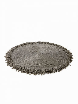 Салфетка сервировочная D35 серый бисер