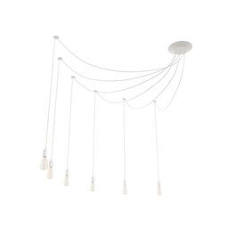 Светильник BayerLux «Скин паук», 6×40 Вт, E27, 30×30×20-150 см, белый