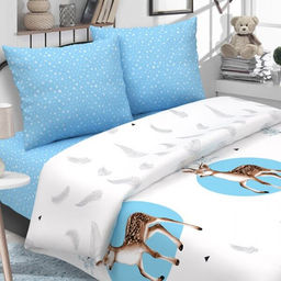 Комплект постельного белья поплин ОЛЕНЁНОК 2 спальный 

Комплектация

Пододеяльник 180х215, простынь - 180х215, наволочки 2 шт. - 70х70