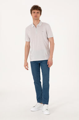 Erkek Regular Fit Fermuarl_ A__k Gri Ti__rt Sepette S_rpriz _ndirim - U.s. polo assn фото 4