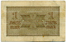 1 рейхсмарка 1939 года Германия (Для оккупированных территорий)