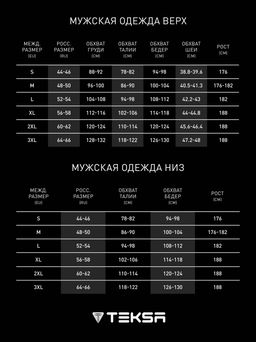 TEKSA Комплект мужской термокальсоны TLP 004 + термофуфайка TLS 004 grey-black
