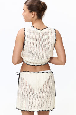 Falda playera efecto crochet - H&m фото 6