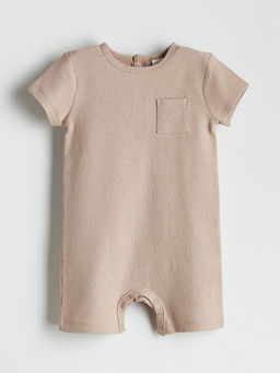 Bisiklet Yaka Basic Erkek Bebek Tulum