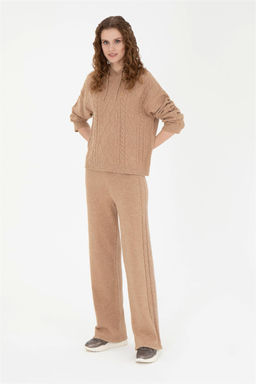 Женский свитер песочного меланжа - U.s. polo assn фото 4