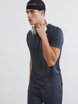 Bisiklet Yaka Erkek Spor Ti??rt