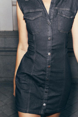 Z1975 DENIM MINI DRESS - Zara фото 6