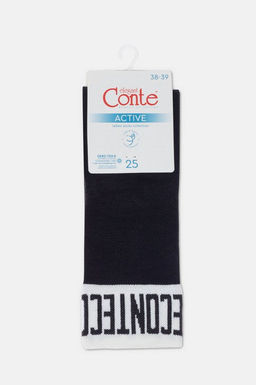 Носки Conte Elegant Active микромодал удлиненные графит  фото 3