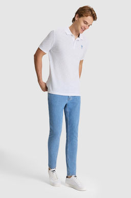 Erkek Mavi Regular Fit Polo Yaka Ti__rt