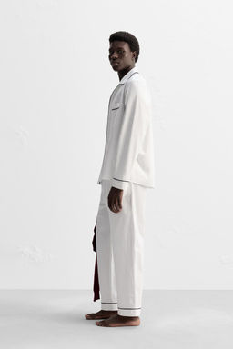 CONTRAST PYJAMA SHIRT - Zara фото 4