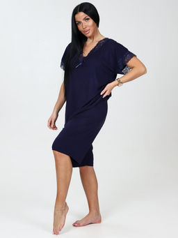 033 Домашний костюм шорты (Темно-синий) - А-дина фото 4