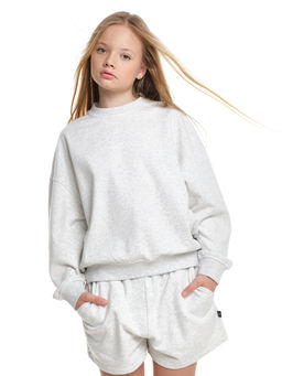 Свитшот базовый однотонный 22-7664 красный - Mini maxi фото 23