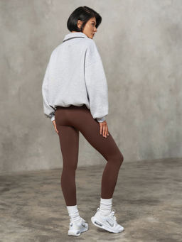 Утепленный свитшот-поло на молнии - NEVERLATE фото 6