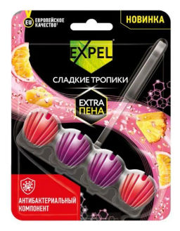 Цена за 2 шт. Expel Ср-во чистящее д/унитаза Сладкие тропики