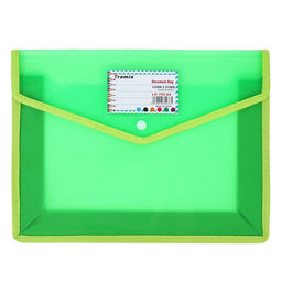 Папка-конверт на кнопке А4, 500 мкр, с расширением, горизонтальная, карман для визиток, МИКС - Simaland фото 7