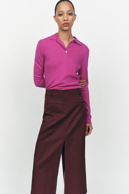 PLAIN POLO NECK 100% WOOL SWEATER - Zara фото 5