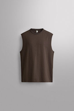 CAMISETA TANK HEAVYWEIGHT / Marr?n