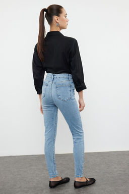 Ac?k Mavi Premium Yuksek Bel Esnek Skinny Jeans TWOAW25JE00000