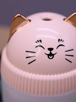 Настольный увлажнитель воздуха - ночник iLikeGift "Cat", pink, (портативный, USB)