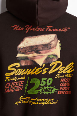 Sudadera con capucha y estampado Loose Fit - H&m фото 6