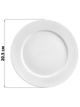 Набор тарелок круглых 2 пр. 20,5*20,5*2 см Белый коралл, фарфор - Elan gallery фото 2