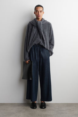 PANTAL?N DENIM WIDE LEG CROP - H&m фото 2