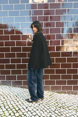 SHORT COAT WITH WOOL AND HIGH NECK - Zara фото 4