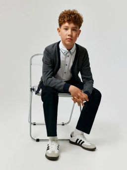 ACOOLA / Сорочка верхняя детская для мальчиков Potret белый  фото 5