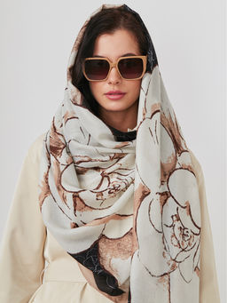 Большой, мягкий, тонкий и очень нежный двусторонний палантин