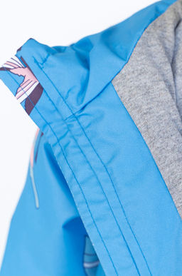 Ветровка для девочки синяя птичка 20-026 (110-116, 60)