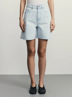 Джинсовые шорты А-силуэта / Zarina  фото 3